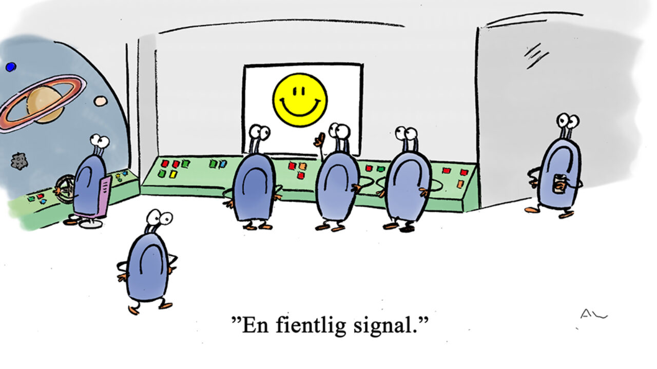 Fientlig signal. Illustration: André Wong Fientlig signal. Illustration: André Wong